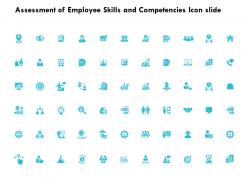 Assessment of employee skills and competencies icon slide target k254 ppt slides