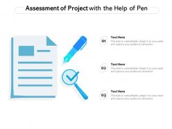 Assessment of project with the help of pen