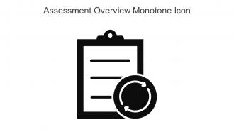 Assessment Overview Monotone Icon In Powerpoint Pptx Png And Editable Eps Format