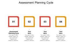 Assessment planning cycle ppt powerpoint presentation graphics cpb