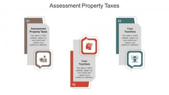 Assessment property taxes ppt powerpoint presentation layouts master slide cpb