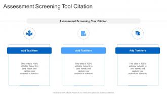 Assessment Screening Tool Citation In Powerpoint And Google Slides Cpb