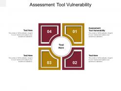 Assessment tool vulnerability ppt powerpoint presentation infographics example cpb