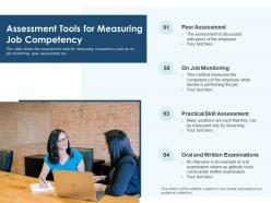 Assessment tools for measuring job competency