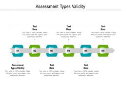 Assessment types validity ppt powerpoint presentation layouts introduction cpb