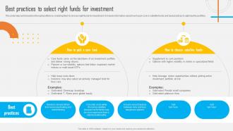 Asset Allocation Investment Best Practices To Select Right Funds For Investment