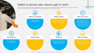 Asset Allocation Investment Establish An Investment Policy Statement Guide For Investor