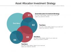 Asset allocation investment strategy ppt powerpoint presentation ideas sample cpb