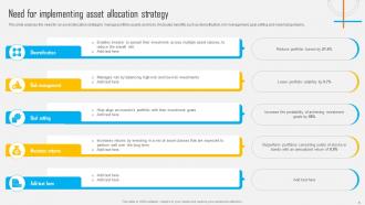 Asset Allocation Investment Strategy To Balance Risk And Reward Complete Deck Colorful Pre-designed