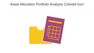 Asset Allocation Portfolio Analysis Colored Icon In Powerpoint Pptx Png And Editable Eps Format