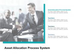 Asset allocation process system ppt powerpoint presentation portfolio cpb