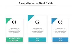 Asset allocation real estate ppt powerpoint presentation file background image cpb