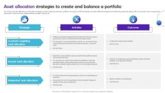 Asset Allocation Strategies To Create And Balance A Portfolio