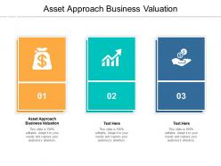 Asset approach business valuation ppt powerpoint presentation ideas backgrounds cpb