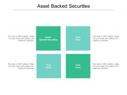 Asset backed securities ppt powerpoint presentation professional infographic template cpb