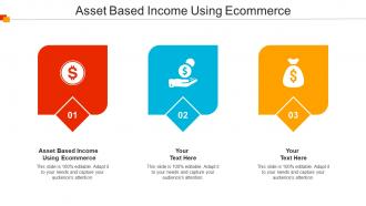 Asset Based Income Using Ecommerce Ppt Powerpoint Presentation Gallery Show Cpb