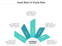 Asset beta vs equity beta ppt powerpoint presentation model topics cpb
