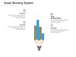 Asset booking system ppt powerpoint presentation professional graphic tips cpb