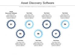Asset discovery software ppt powerpoint presentation inspiration background cpb
