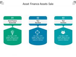 Asset finance assets sale ppt powerpoint presentation outline slideshow cpb