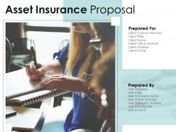 Asset insurance proposal powerpoint presentation slides