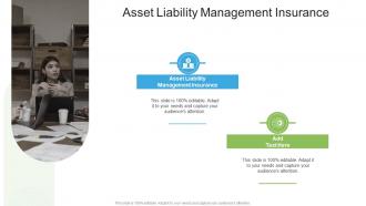 Asset Liability Management Insurance In Powerpoint And Google Slides Cpb