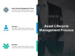 Asset lifecycle management process ppt powerpoint presentation layouts professional cpb