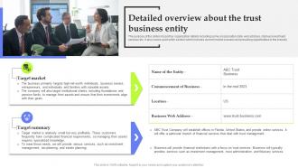 Asset Management Start Up Detailed Overview About The Trust Business Entity BP SS