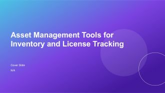 Asset Management Tools For Inventory And License Tracking PPT Structure AT