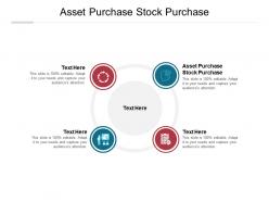 Asset purchase stock purchase ppt powerpoint presentation pictures graphics tutorials cpb