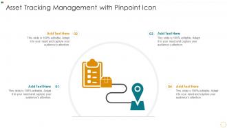 Asset Tracking Management With Pinpoint Icon