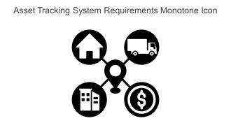 Asset Tracking System Requirements Monotone Icon In Powerpoint Pptx Png And Editable Eps Format