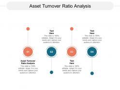Asset turnover ratio analysis ppt powerpoint presentation outline cpb