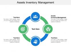 Assets inventory management ppt powerpoint presentation ideas design ideas cpb