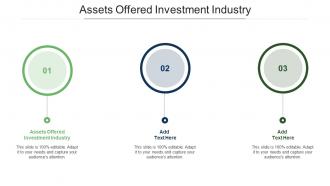 Assets Offered Investment Industry Ppt Powerpoint Presentation Professional Show Cpb