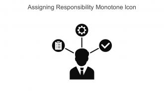 Assigning Responsibility Monotone Icon In Powerpoint Pptx Png And Editable Eps Format