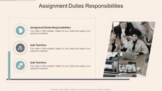 Assignment Duties Responsibilities In Powerpoint And Google Slides Cpb