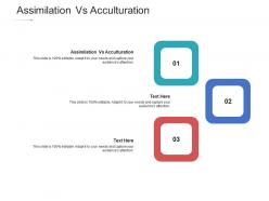 Assimilation vs acculturation ppt powerpoint presentation slides vector cpb