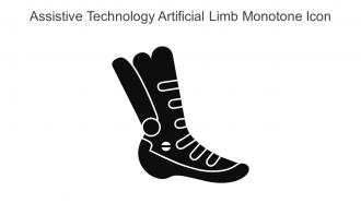 Assistive Technology Artificial Limb Monotone Icon In Powerpoint Pptx Png And Editable Eps Format