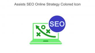 Assists SEO Online Strategy Colored Icon In Powerpoint Pptx Png And Editable Eps Format