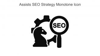 Assists SEO Strategy Monotone Icon In Powerpoint Pptx Png And Editable Eps Format