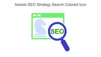Assists SEO Strategy Search Colored Icon In Powerpoint Pptx Png And Editable Eps Format