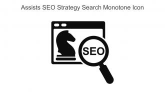 Assists SEO Strategy Search Monotone Icon In Powerpoint Pptx Png And Editable Eps Format