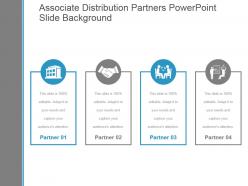 Associate distribution partners powerpoint slide background