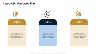 Associate Manager Title In Powerpoint And Google Slides Cpb