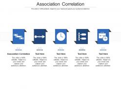 Association correlation ppt powerpoint presentation gallery pictures cpb