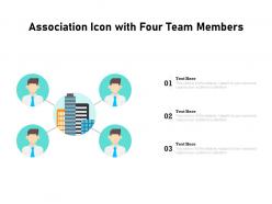 Association icon with four team members