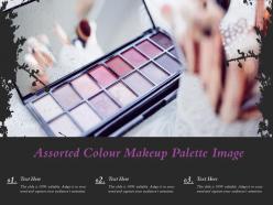 Assorted colour makeup palette image