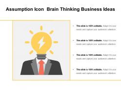 Assumption icon brain thinking business ideas