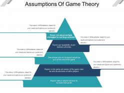Assumptions of game theory